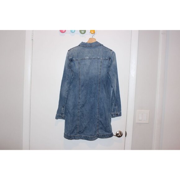 Liverpool Button Long denim Jacket  Women size Small - Picture 5 of 9